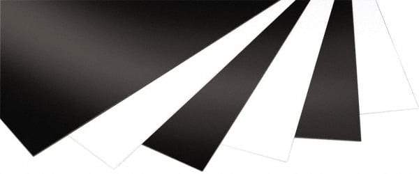 Made in USA - 3mm Thick x 2' Wide x 2' Long, Expanded PVC Sheet - Black, ±5% Tolerance - Americas Industrial Supply