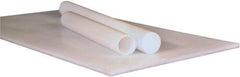 Made in USA - 3/4" Thick x 1' Wide x 2' Long, High Temperature UHMW Sheet - White, Shore D-68 Hardness, ±10% Tolerance - Americas Industrial Supply