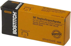 Stanley Bostitch - 1/4" Leg Length, Steel Standard Staples - 30 Sheet Capacity, For Use with Bostitch B8 Staplers - Americas Industrial Supply