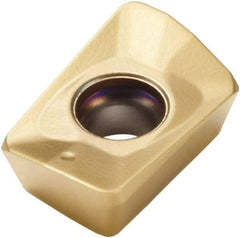 Seco - XOMX10T312 M09 Grade F40M Carbide Milling Insert - TiAlN/TiN Finish, 0.151" Thick, 0.27" Inscribed Circle - Americas Industrial Supply