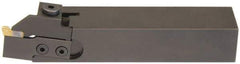 Hertel - HCE, Right Hand Cut, 1-5/8" Max Workpc Diam, Indexable Cutoff Toolholder - 1/2" Max Depth of Cut, 31.75mm Shank Width, 1" Shank Height, 6" OAL - Americas Industrial Supply