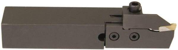 Hertel - HCE, Right Hand Cut, 1-5/8" Max Workpc Diam, Indexable Cutoff Toolholder - 0.812 Max Depth of Cut, 25.4mm Shank Width, 3/4" Shank Height, 4-1/2" OAL - Americas Industrial Supply