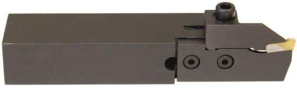 Hertel - HCE, Left Hand Cut, 1-5/8" Max Workpc Diam, Indexable Cutoff Toolholder - 0.812 Max Depth of Cut, 25.4mm Shank Width, 1/2" Shank Height, 4-1/2" OAL - Americas Industrial Supply