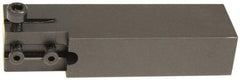 Hertel - HCE, Right Hand Cut, Indexable Cutoff Toolholder - 0.531 Max Depth of Cut, 25.4mm Shank Width, 1/2" Shank Height, 4-1/2" OAL - Americas Industrial Supply