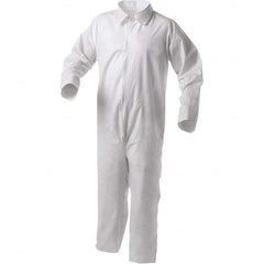 KleenGuard - Size 3XL Film Laminate General Purpose Coveralls - White, Zipper Closure, Serged Seams - Americas Industrial Supply