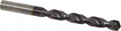 Guhring - 1/2" 130° Powdered Metal Jobber Drill - FIREX Finish, Right Hand Cut, Parabolic Flute, Straight Shank, 5-15/16" OAL, Cone Relief Point - Americas Industrial Supply
