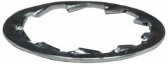 Value Collection - 1-3/8" Screw, 1.418" ID, Steel Internal Tooth Lock Washer - 1.95" OD, Zinc-Plated, Grade 1075 - Americas Industrial Supply