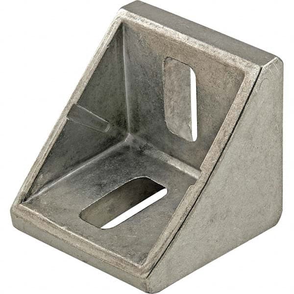 80/20 Inc. - 41-5/16" Wide, 41-5/16" High Aluminum Corner Bracket - Americas Industrial Supply