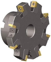 Kennametal - Shell Mount Connection, 0.551" Cutting Width, 0.872" Depth of Cut, 4" Cutter Diam, 1" Hole Diam, 6 Tooth Indexable Slotting Cutter - KSSS Toolholder, SPCT, SPET, SPPT Insert - Americas Industrial Supply