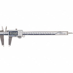 Mitutoyo - 0 to 8" Range 0.01mm Resolution, Electronic Caliper - Steel with 50mm Carbide-Tipped Jaws, 0.001" Accuracy - Americas Industrial Supply