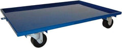 PRO-SOURCE - 1,600 Lb Capacity Steel Lip Up Dolly - 27" Long x 16" Wide, 4" Wheels - Americas Industrial Supply