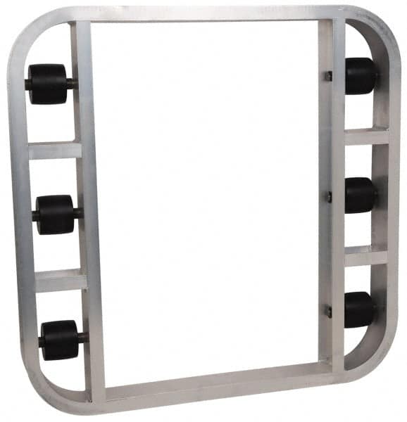 PRO-SOURCE - 4,000 Lb Capacity Aluminum Pallet Dolly - 48" Long x 48" Wide x 4-1/2" High, 3-1/4" Wheels - Americas Industrial Supply