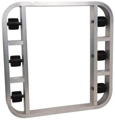 PRO-SOURCE - 4,000 Lb Capacity Aluminum Pallet Dolly - 48" Long x 48" Wide x 4-1/2" High, 3-1/4" Wheels - Americas Industrial Supply