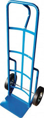 PRO-SOURCE - 800 Lb Capacity 50" OAH Hand Truck - 8 x 14" Base Plate, Loop Handle, Steel, Semi-Pneumatic Wheels - Americas Industrial Supply