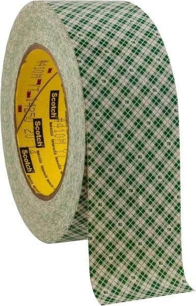 3M - 2" x 36 Yd Rubber Adhesive Double Sided Tape - 5 mil Thick, Paper Liner, Series 410M - Americas Industrial Supply