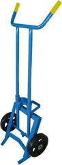 PRO-SOURCE - 1,000 Lb Load Capacity, 55 Gal Drum Hand Truck - 24-1/2" Wide x 62" High, 2 Wheels - Americas Industrial Supply