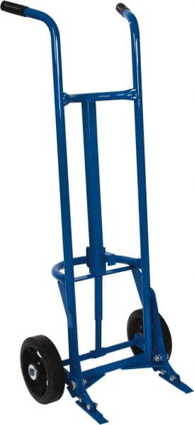 PRO-SOURCE - 1,000 Lb Load Capacity, 55 Gal Drum Hand Truck - 23-3/4" Wide x 61" High, 2 Wheels - Americas Industrial Supply