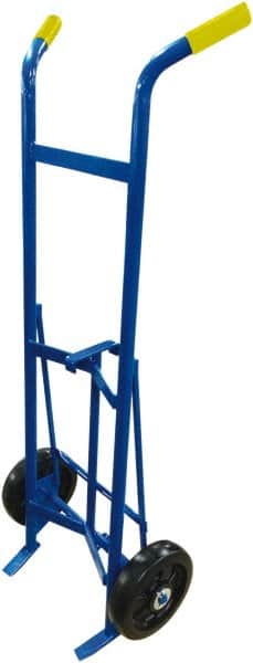 PRO-SOURCE - 1,000 Lb Load Capacity, 30 & 55 Gal Drum Hand Truck - 25-1/2" Wide x 61" High, 2 Steel Wheels - Americas Industrial Supply