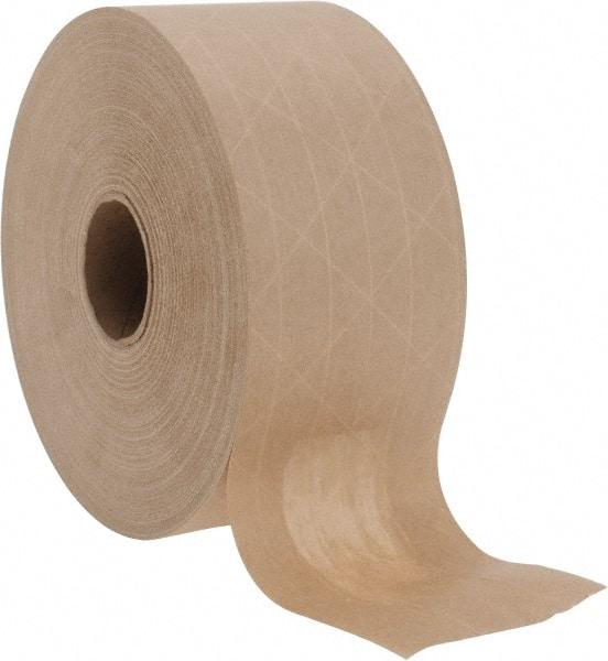 Made in USA - 3" x 150 Yd Natural (Color) Sealing Tape - Paper Backing, 5.3 mil Thick, Series SPIN3 - Americas Industrial Supply