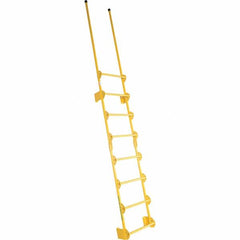 Vestil - 137-1/2" High 300 Lb Capacity 8 Step Fixed Ladder - Americas Industrial Supply