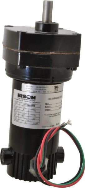 Bison Gear - 90 VDC, 139 RPM, 12.9:1 Gear Ratio, Parallel Gearmotor - 20 Torque, 1/20 hp, TENV Enclosure - Americas Industrial Supply