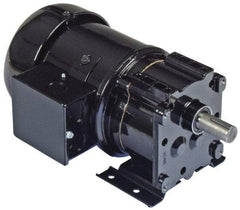 Bison Gear - 230 Volt, 17 RPM, 102.4:1 Gear Ratio, Parallel Gearmotor - 350 Torque, 1/4 hp, TENV Enclosure - Americas Industrial Supply