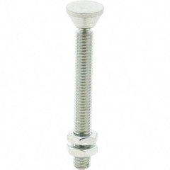 De-Sta-Co - M8 Carbon Steel Swivel Foot Tip Clamp Spindle Assembly - 62.48mm Thread Length, 72.9mm OAL, 0.63" Tip Surface Diam, Use with Toggle Clamps - Americas Industrial Supply