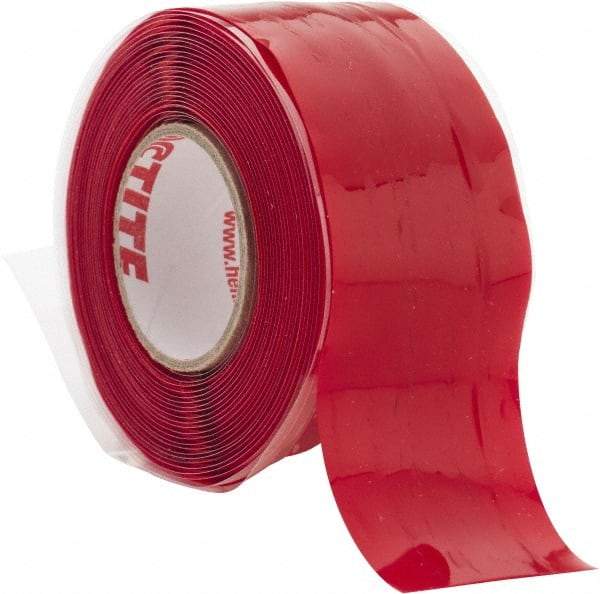 Loctite - 1" x 10', Red Silicone Electrical Tape - 0.5 mil Thick, 400 V/mil Dielectric Strength - Americas Industrial Supply