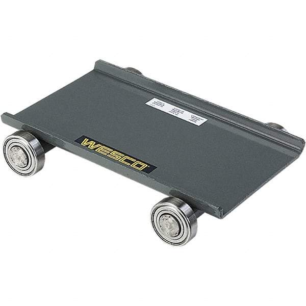 Wesco Industrial Products - 10,000 Lb Capacity Steel Machine Dolly - 11-3/4" Long x 8-1/2" Wide x 2-1/4" High, 2" Wheels - Americas Industrial Supply