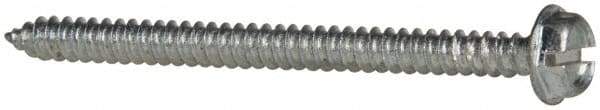 Value Collection - #10 Hex Washer Head Slotted Sheet Metal Screw - Steel, 2-1/2" Length Under Head, Grade 2 - Americas Industrial Supply