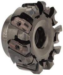 Kennametal - 3" Cut Diam, 1" Arbor Hole, 5mm Max Depth of Cut, 43° Indexable Chamfer & Angle Face Mill - 9 Inserts, OF.T 07L6... Insert, Right Hand Cut, 9 Flutes, Through Coolant, Series KSOM - Americas Industrial Supply