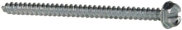 Value Collection - #10 Hex Washer Head Slotted Sheet Metal Screw - Steel, 3" Length Under Head, Grade 2 - Americas Industrial Supply