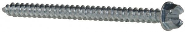 Value Collection - #12 Hex Washer Head Slotted Sheet Metal Screw - Steel, 3" Length Under Head, Grade 2 - Americas Industrial Supply
