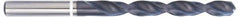 Accupro - #8 118° Cobalt Jobber Drill - TiAlN Finish, Right Hand Cut, Parabolic Flute, Straight Shank, 86mm OAL, DX Point - Americas Industrial Supply