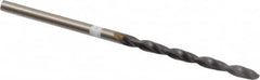 Accupro - 3/32" 118° Cobalt Jobber Drill - TiAlN Finish, Right Hand Cut, Parabolic Flute, Straight Shank, 57mm OAL, DX Point - Americas Industrial Supply
