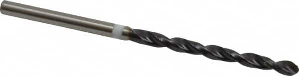 Accupro - #32 118° Cobalt Jobber Drill - TiAlN Finish, Right Hand Cut, Parabolic Flute, Straight Shank, 61mm OAL, DX Point - Americas Industrial Supply