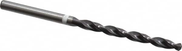 Accupro - #21 118° Cobalt Jobber Drill - TiAlN Finish, Right Hand Cut, Parabolic Flute, Straight Shank, 75mm OAL, DX Point - Americas Industrial Supply