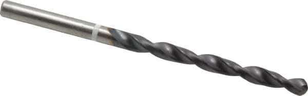 Accupro - 4.2mm 118° Cobalt Jobber Drill - TiAlN Finish, Right Hand Cut, Parabolic Flute, Straight Shank, 75mm OAL, DX Point - Americas Industrial Supply