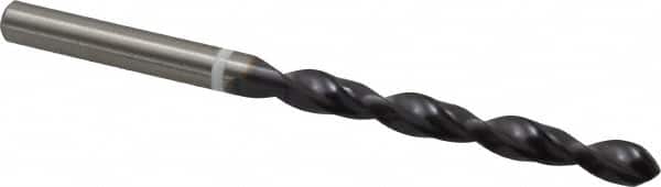 Accupro - 15/64" 118° Cobalt Jobber Drill - TiAlN Finish, Right Hand Cut, Parabolic Flute, Straight Shank, 93mm OAL, DX Point - Americas Industrial Supply