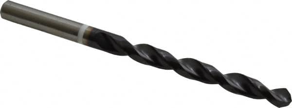 Accupro - 9/32" 118° Cobalt Jobber Drill - TiAlN Finish, Right Hand Cut, Parabolic Flute, Straight Shank, 109mm OAL, DX Point - Americas Industrial Supply