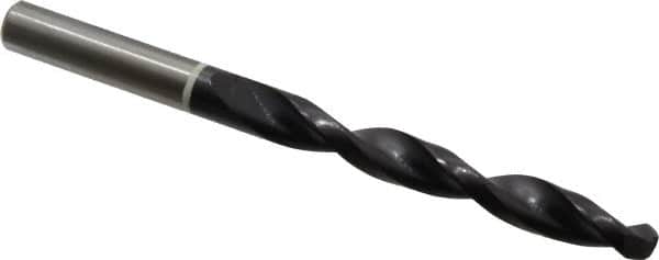 Accupro - 25/64" 118° Cobalt Jobber Drill - TiAlN Finish, Right Hand Cut, Parabolic Flute, Straight Shank, 133mm OAL, DX Point - Americas Industrial Supply