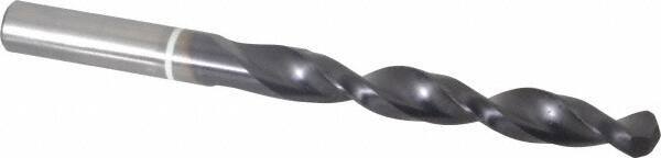 Accupro - 7/16" 118° Cobalt Jobber Drill - TiAlN Finish, Right Hand Cut, Parabolic Flute, Straight Shank, 142mm OAL, DX Point - Americas Industrial Supply