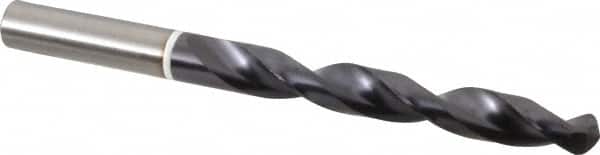 Accupro - 12mm 118° Cobalt Jobber Drill - TiAlN Finish, Right Hand Cut, Parabolic Flute, Straight Shank, 151mm OAL, DX Point - Americas Industrial Supply
