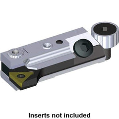 Kennametal - Series T-Style, Right Hand Cut, Boring Cartridge - 20.15mm Back of Bar to Cutting Edge, TCMT110204 Insert, 45.5mm OAL, 90° Lead Angle - Americas Industrial Supply