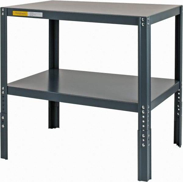 Value Collection - 36 Wide x 24" Deep x 29 to 34" High, Steel Work Table - Comfort Edge, Adjustable Height Legs - Americas Industrial Supply