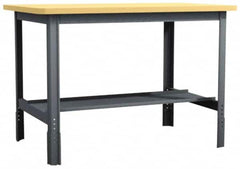 Value Collection - 72 Wide x 30" Deep x 29" High, Flakeboard Workbench - Comfort Edge, Adjustable Height Legs - Americas Industrial Supply