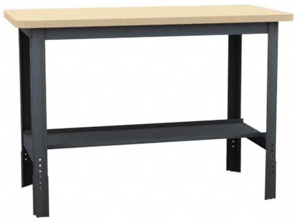 Value Collection - 60 Wide x 24" Deep x 29" High, Laminated Plastic Workbench - Comfort Edge, Adjustable Height Legs - Americas Industrial Supply