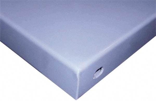 Value Collection - Steel Straight Edge Workbench & Workstation Top - 36" Deep, 1-1/2" High, Use with Workbenches - Americas Industrial Supply