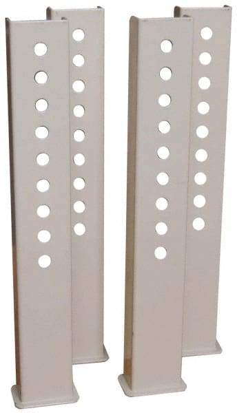 Value Collection - Workbench & Workstation Leg Extensions - 17-3/4" High, Use with Economy Workbenches - Americas Industrial Supply
