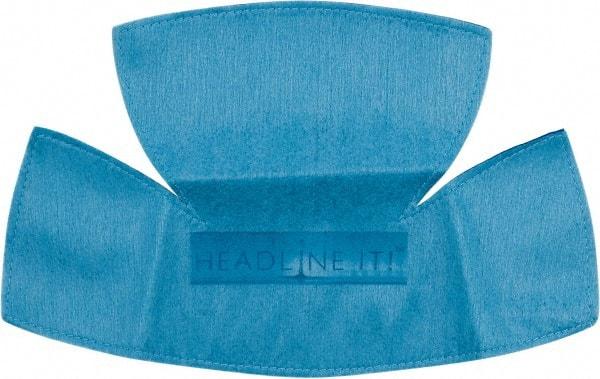 HeadlineIt! - Viscose/Polyester Hard Hat Liner - Blue, Compatible with All Hard Hats - Americas Industrial Supply